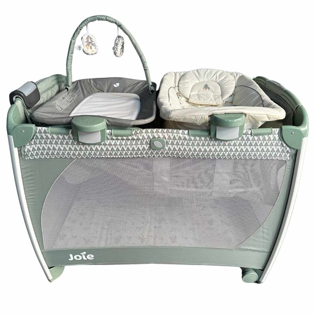 Joie Excursion Change and Bounce Travel Cot Wild Island Shop used Travel Cots in UAE Secondful Secondful