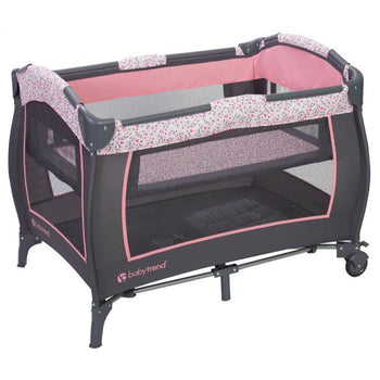 Baby Trend E Nursery Center Playard - April - Pink