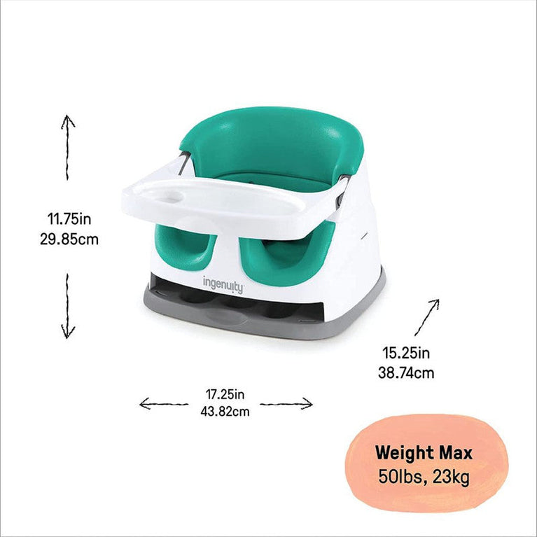 Ingenuity Baby Base 2-in-1 Seat - Ultramarine Green