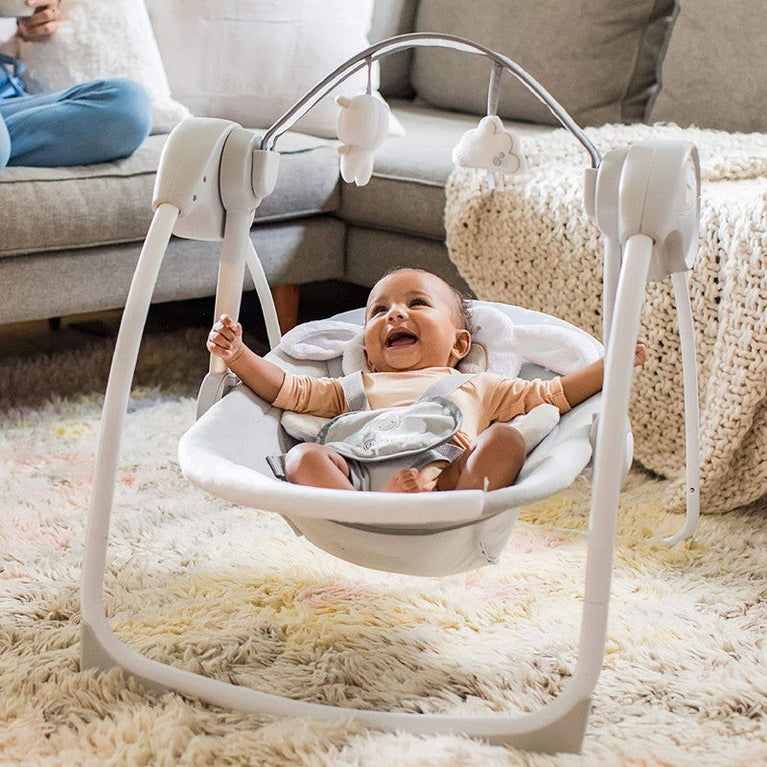 Ingenuity Comfort 2 Go Portable Swing - Cuddle Lamb