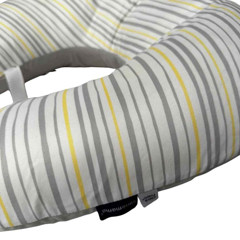 Clevamama Clevacushion Nursing Pillow & Baby Nest - Grey/Yellow