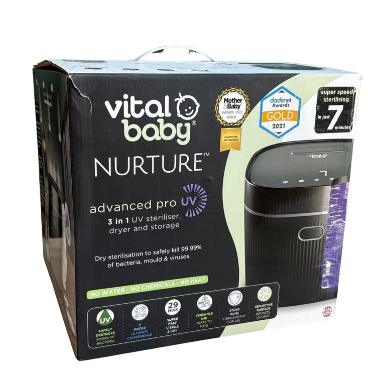 Vital Baby Advanced Pro UV Steriliser and Dryer-onyx Black