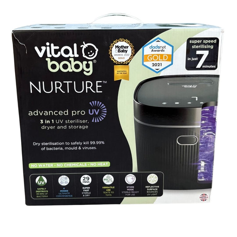 Vital Baby Advanced Pro UV Steriliser and Dryer-onyx Black