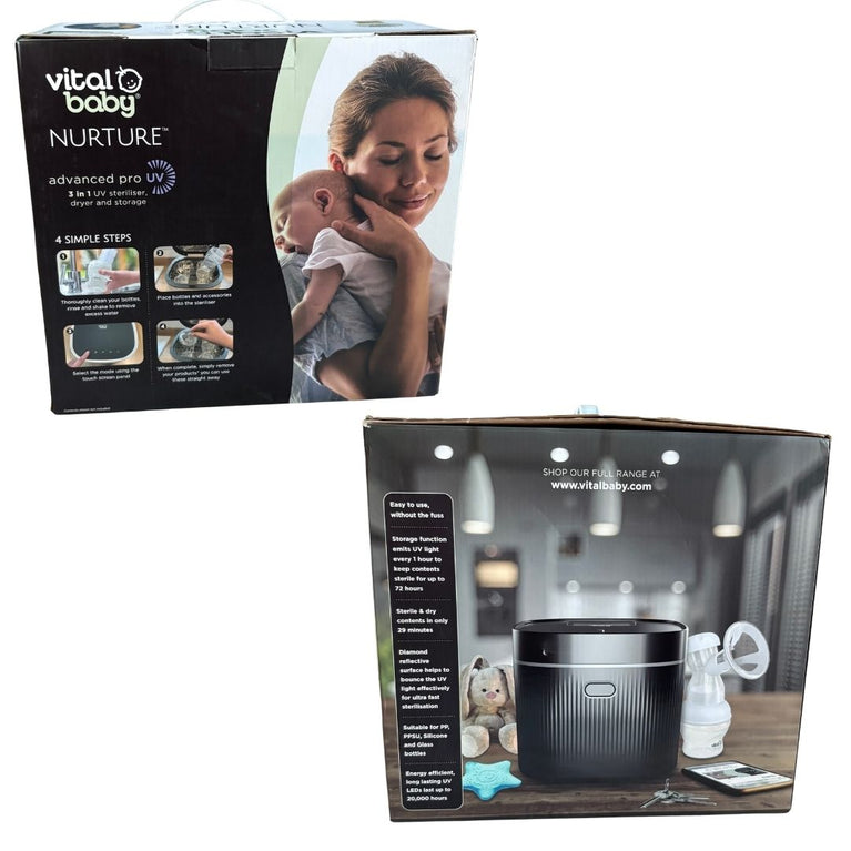 Vital Baby Advanced Pro UV Steriliser and Dryer-onyx Black