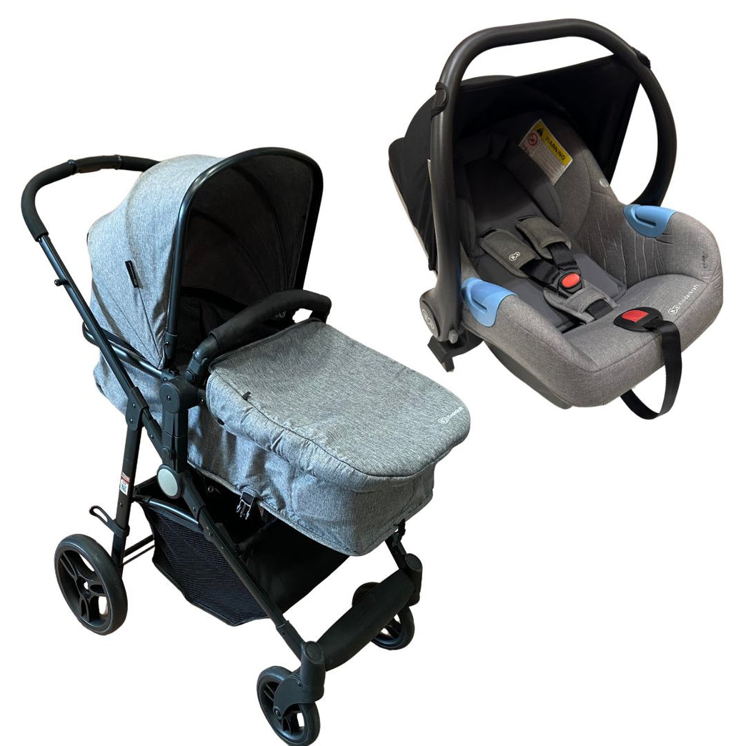 Kinderkraft Juli 3-In-1 Stroller and Travel System - Grey