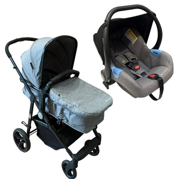 Kinderkraft Juli 3-In-1 Stroller and Travel System - Grey