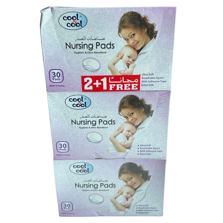 Cool & Cool Nursing Pads Hygienic (2+1 Free) 90 Counts