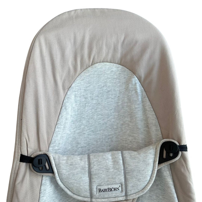 BabyBjorn Bouncer Balance Soft, Cotton and Jersey - Light Pink and Gray