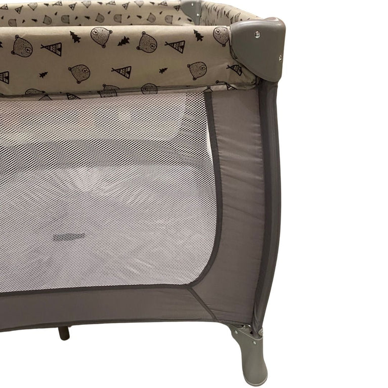 Hauck Sleep N Play Square Travel Cot - Grey