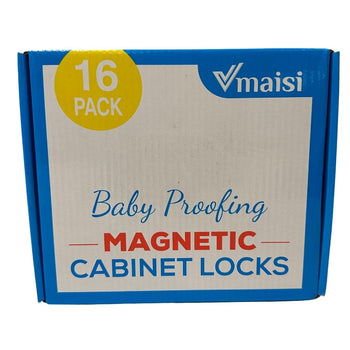 Vmaisi Magnetic Cabinet Locks for Baby Proofing - 16 Pack