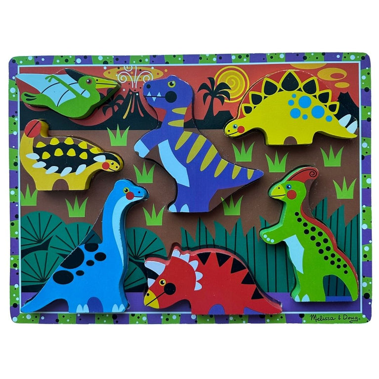 Melissa & Doug Dinosaurs Chunky Puzzle