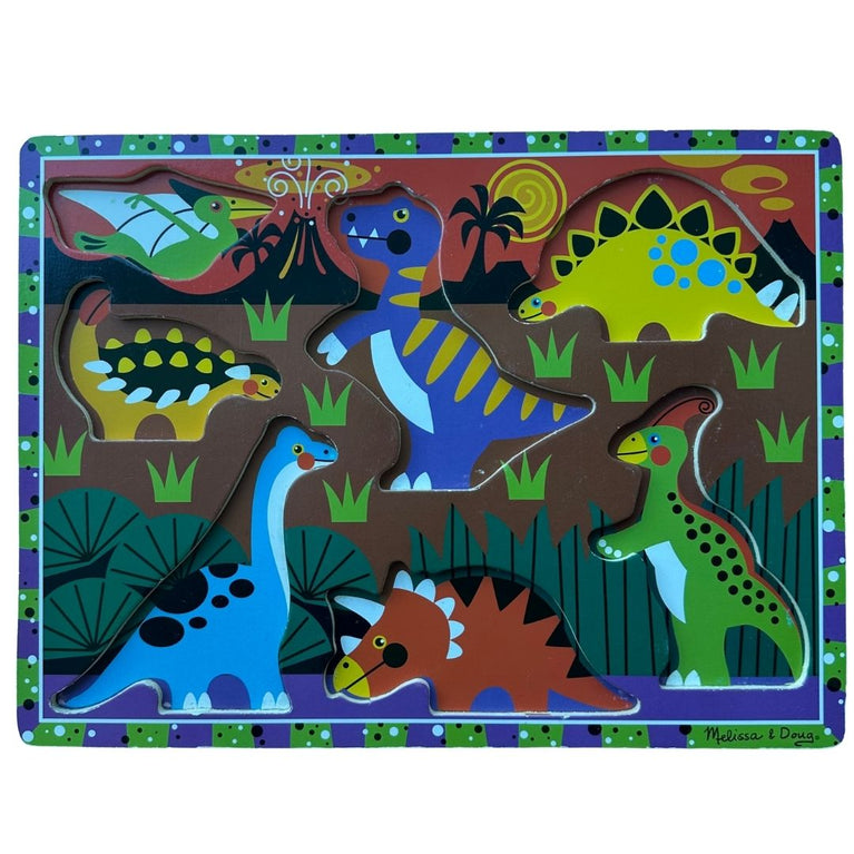 Melissa & Doug Dinosaurs Chunky Puzzle