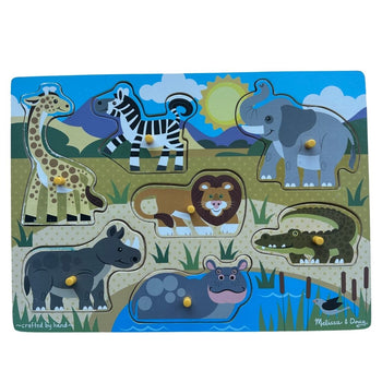 Melissa & Doug Safari Peg Puzzle