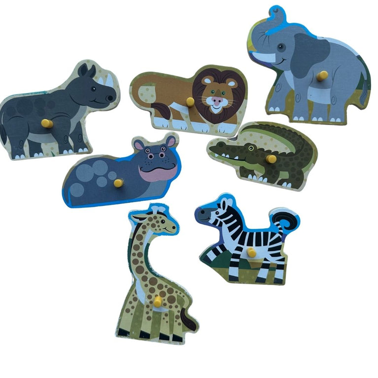 Melissa & Doug Safari Peg Puzzle