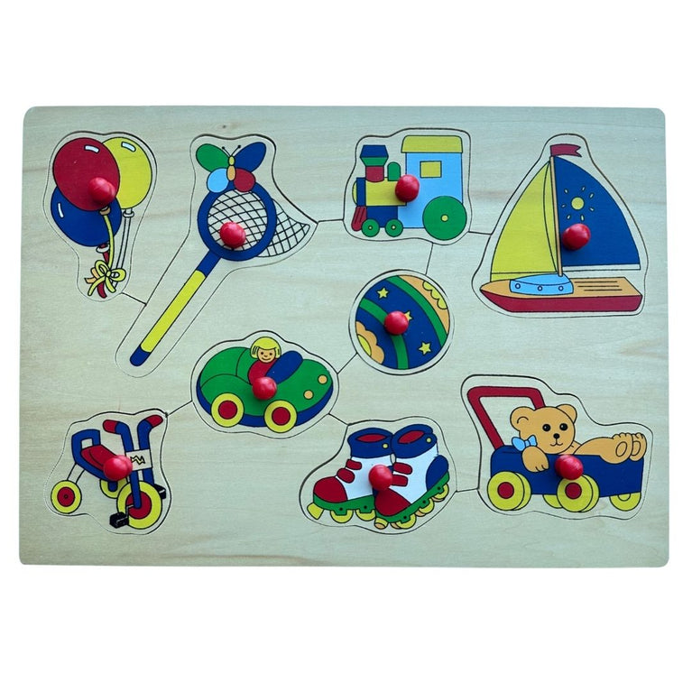 Wooden Pegged Puzzle (9 Piece)