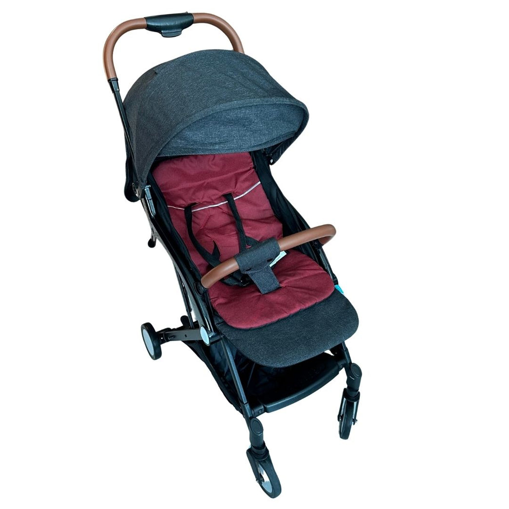 Moon Ritzi Light Weight Travel Cabin Stroller - Black /Red