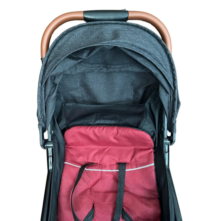 Moon Ritzi Light Weight Travel Cabin Stroller - Black /Red