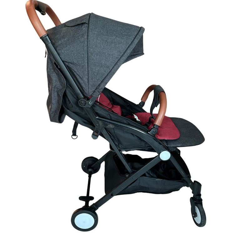 Moon Ritzi Light Weight Travel Cabin Stroller - Black /Red