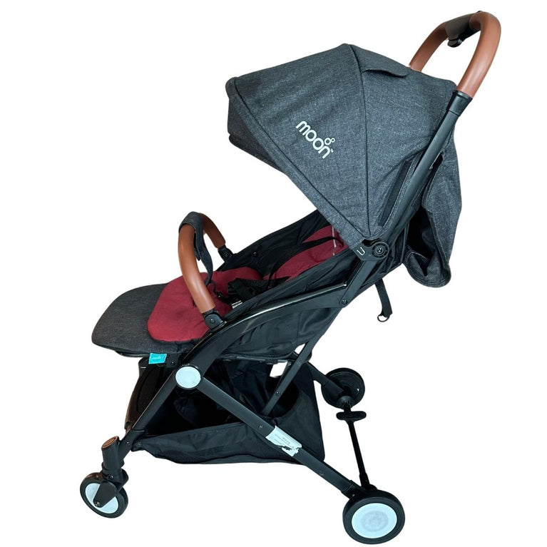 Moon Ritzi Light Weight Travel Cabin Stroller - Black /Red