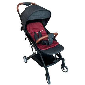 Moon Ritzi Light Weight Travel Cabin Stroller - Black/ Red