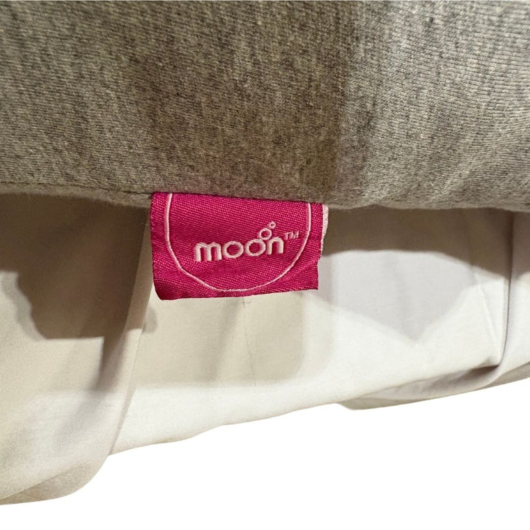 Moon Organic U Shaped Contour Maternity Pillow-Light Grey