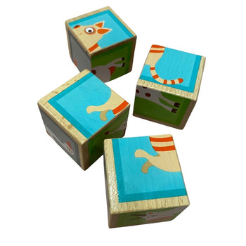 Scratch Europe Wooden 4-Piece Block Puzzle