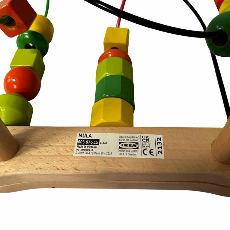 IKEA MULA Bead Roller Coaster Toddler Toy