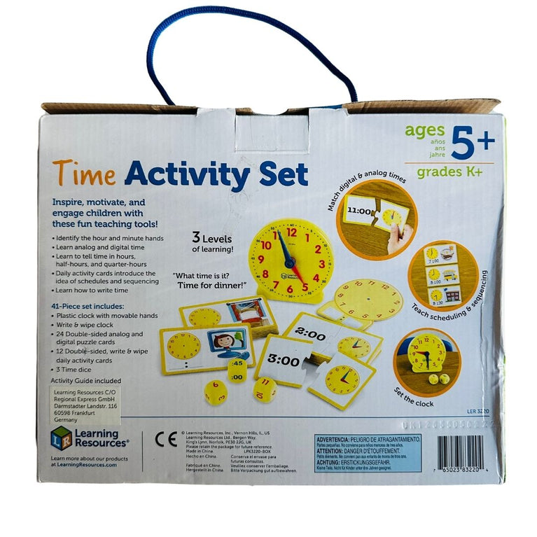 Learning Resources Time Activity Set (41 Pcs Complete Set)