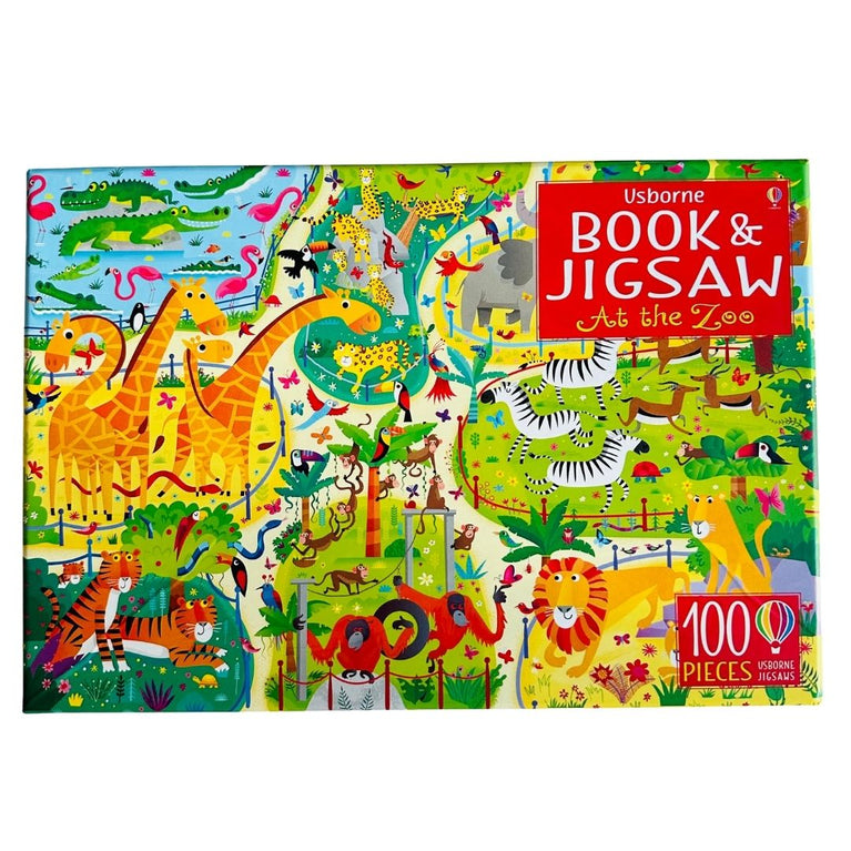 Usborne Book and Jigsaw at the Zoo Puzzle