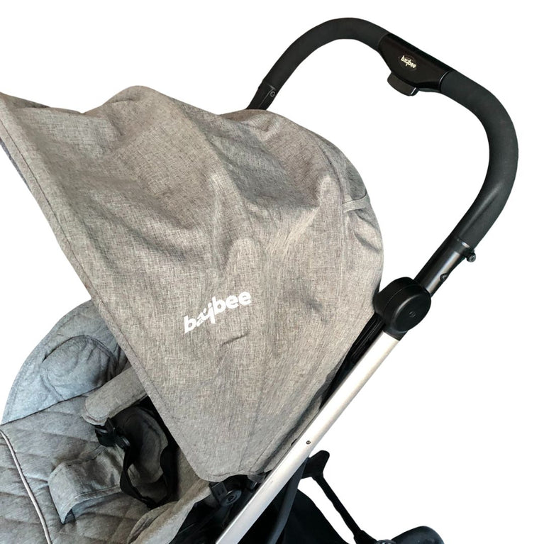 Baybee 3-in-1 Convertible Baby Pram Stroller and Car Seat Travel System - Silver Grey