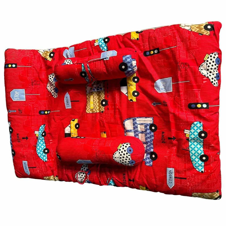 Babyhug-Vehicle-Printed-Bedding-Set-Sleeping-Bag,-Mattress-&-Bolsters-3