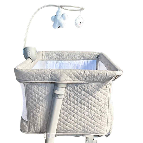 Bumble-&-Bird-Adjustable-Bedside-Bassinet-/-Crib-Beige-9