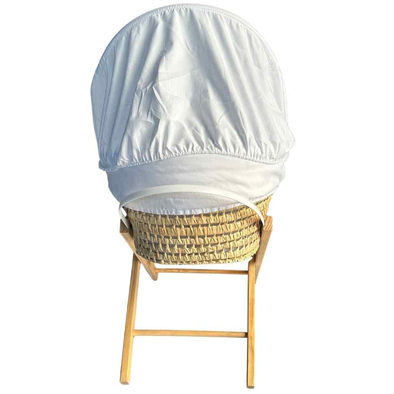 Kinder-Valley-Palm-Moses-Sleeping-Basket-with-Folding-Stand-White-Teddy-Wash-Day-7