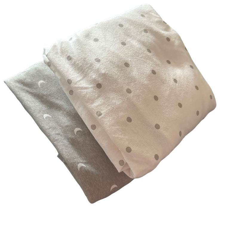 IKEA LENAST Fitted Sheet for Cot - Dotted/Moon (2 Pack)