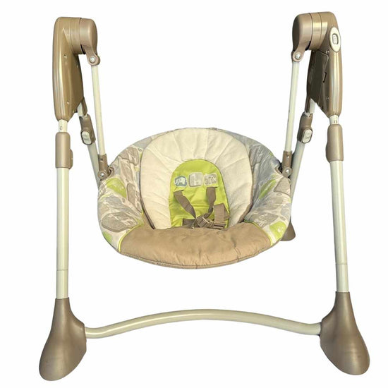 Graco-Open-Top-Electric-Baby-Swing-Forest-Brown-2