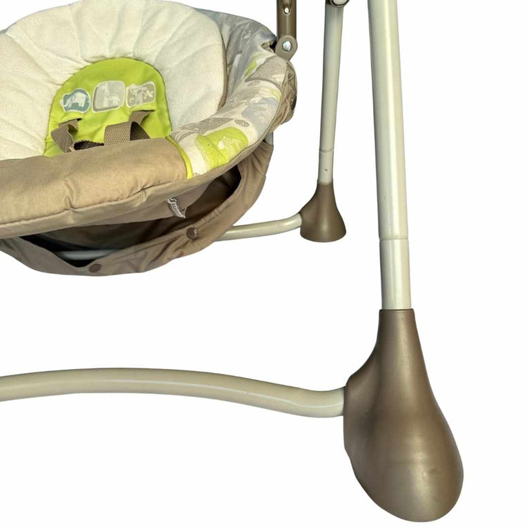 Secondful Graco Open Top Electric Baby Swing Forest Brown Shop used Bouncers Rockers Swings in UAE Secondful