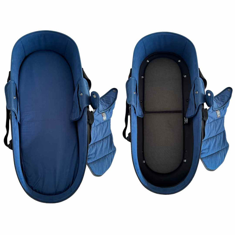 Babyzen YOYO Portable Bassinet With Adapters + Raincover + Footcover - Navy Blue