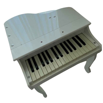 Hape Deluxe Electronic Grand Piano with Stool - White