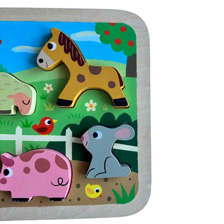 Janod Chunky Puzzle Farm 7 Pieces (Wood)