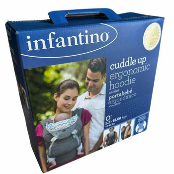 Infantino Cuddle Up Ergonomic Hoodie Carrier - Grey