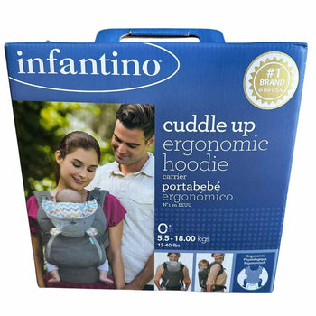 Infantino Cuddle Up Ergonomic Hoodie Carrier - Grey