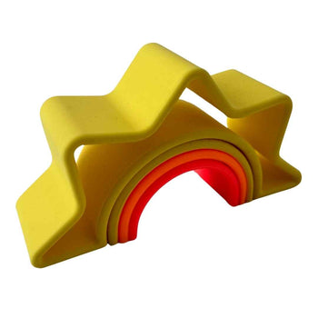 Dena Sun Neon Rainbow Stacking Toy Teether