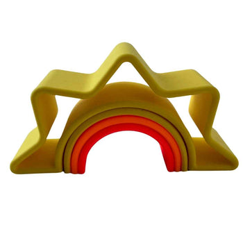 Dena Sun Neon Rainbow Stacking Toy Teether