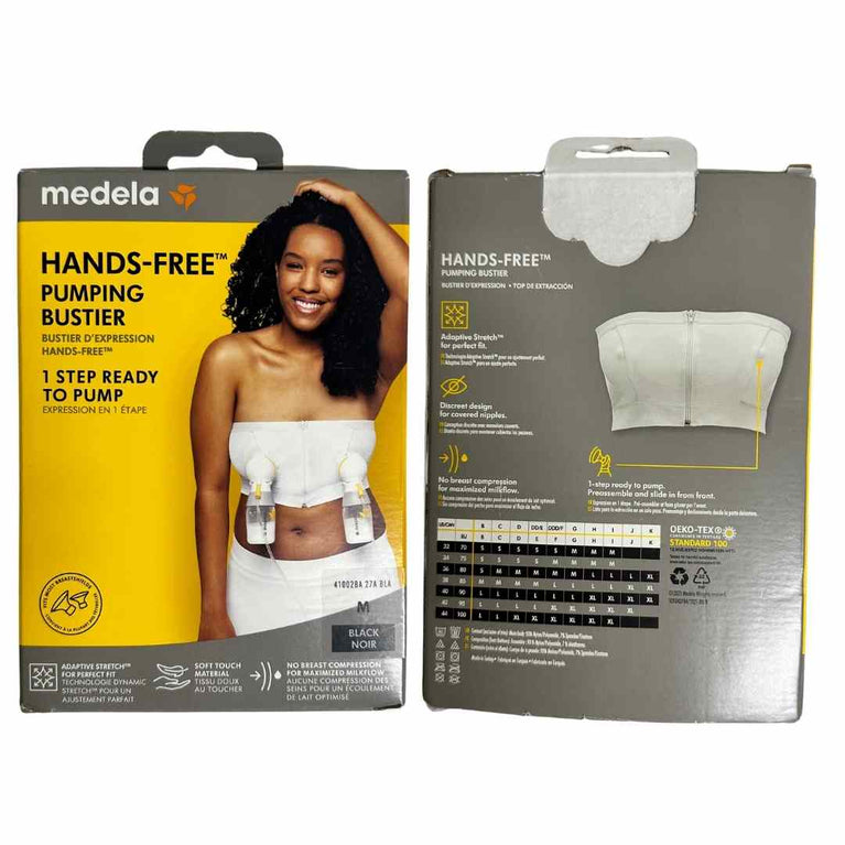 Medela-Hands-Free-Pumping-Bustier-M-Black-Noir-3