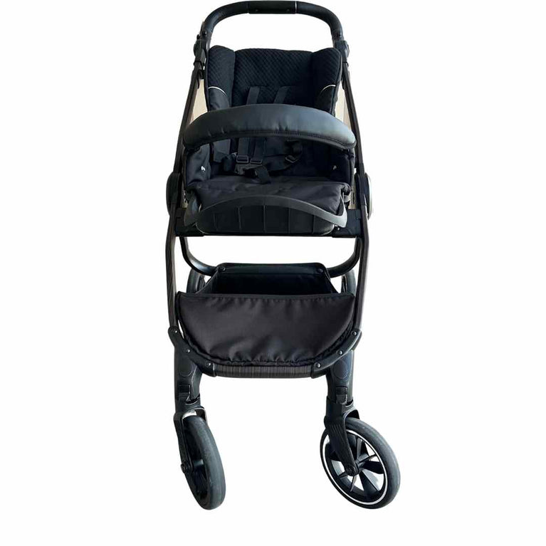 Cam Techno Babila Stroller with Bassinet Set - Black