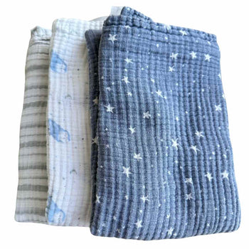 Aden + Anais Cotton Muslin Squares (3 Pack) - Rising Star