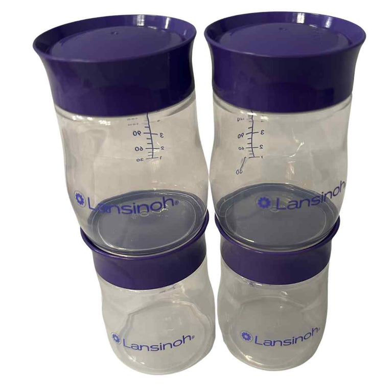 Lansinoh Breastmilk Storage Bottles (160ml) - Pack of 4