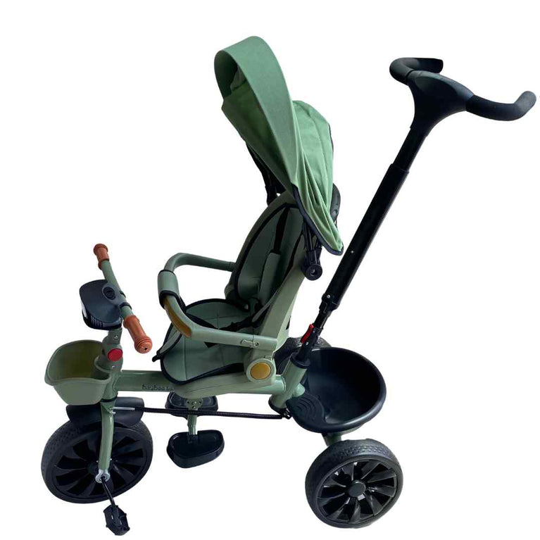 Baybee Uno 3-in-1 Tricycle (Trike) for Kids with Parental Push Handle - Green