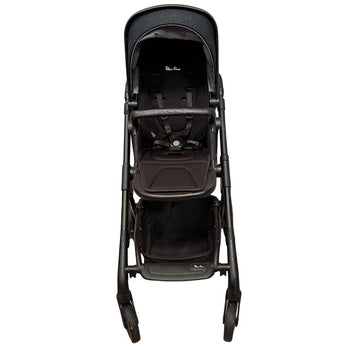 Silver Cross Coast Flint Stroller with Bassinet - Denim Blue