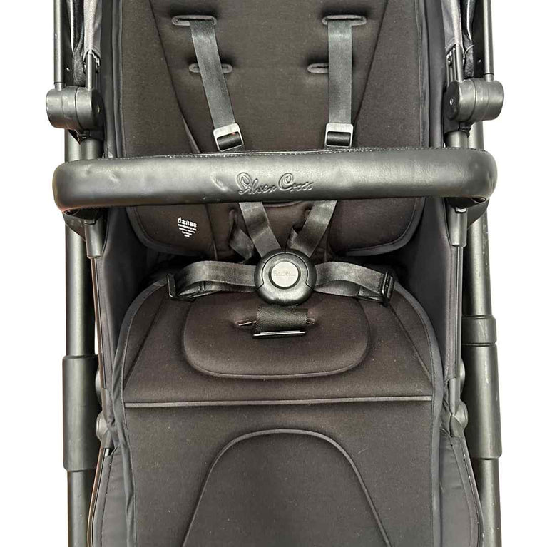 Silver Cross Coast Flint Stroller with Bassinet - Denim Blue